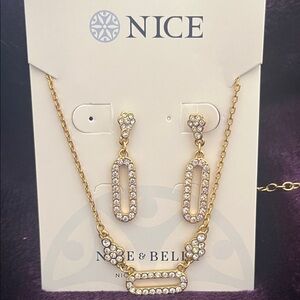 Gold-Tone Crystal Drop Earrings